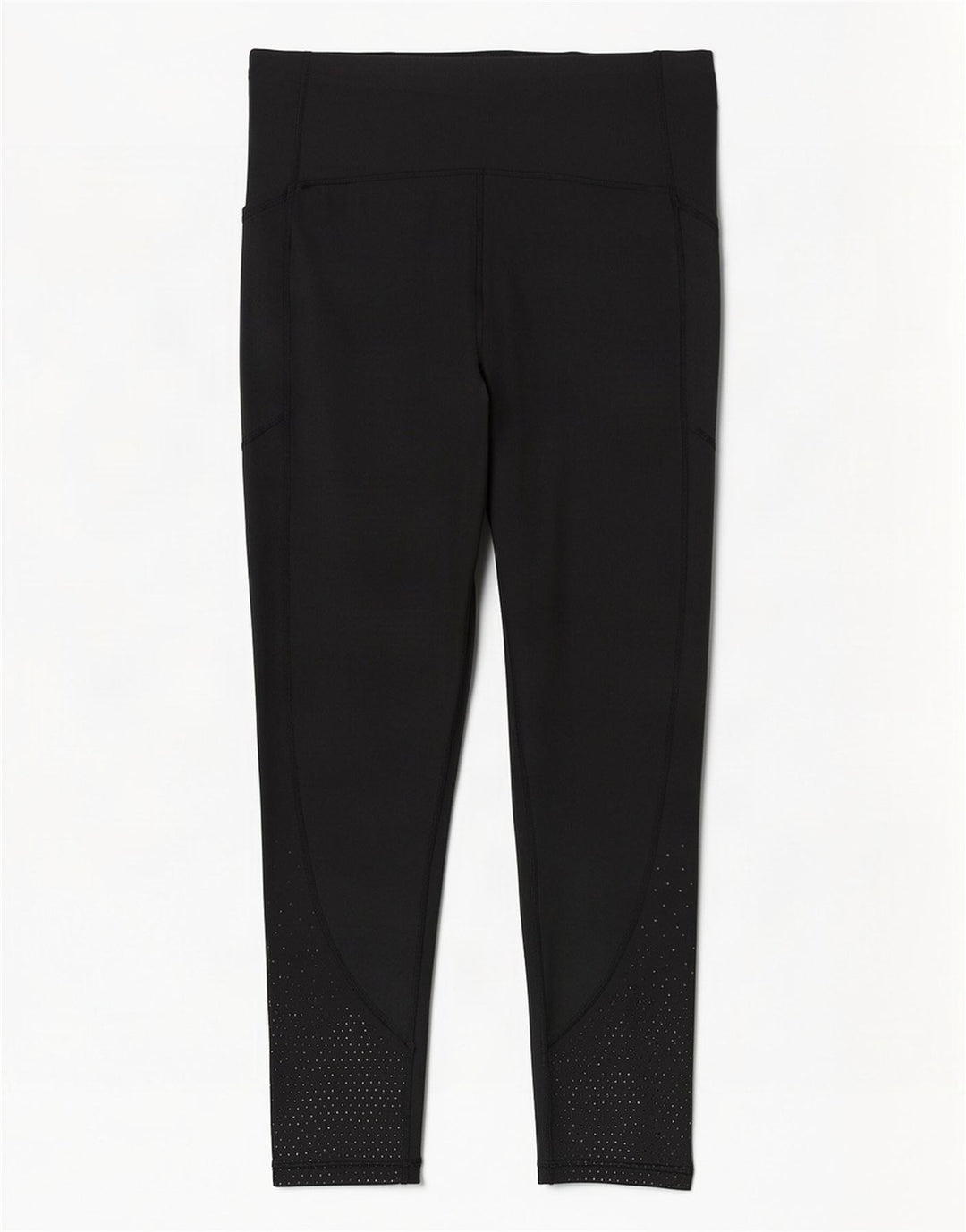 Lululemon Leggings cortos para mujer US 10 grande negro manchado