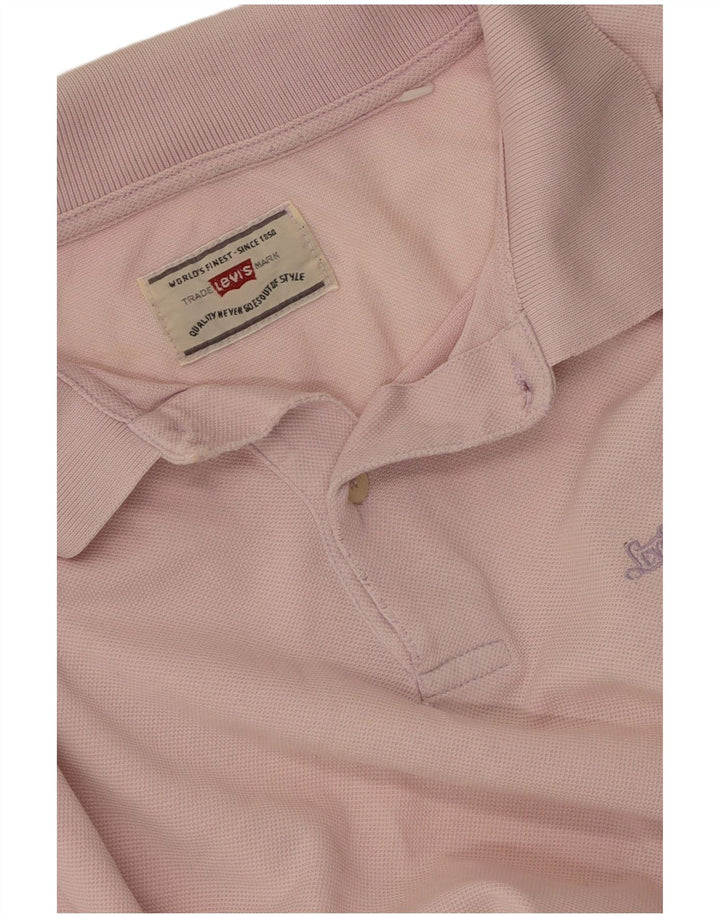 Polo Levi's para hombre, talla grande, rosa