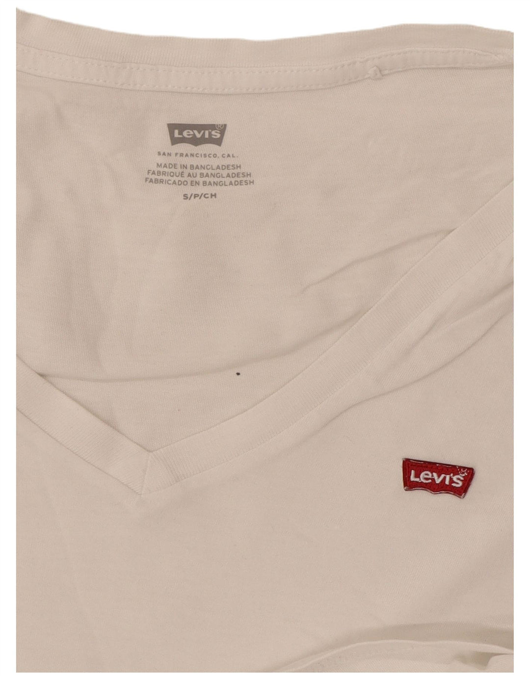 Levi's Camiseta para mujer Top UK 10 Small White