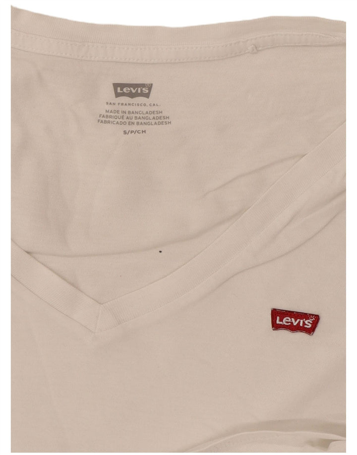 Levi's Camiseta para mujer Top UK 10 Small White