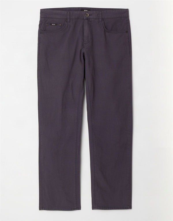 Hugo Boss Hombre Pantalones Casuales Rectos W33 L32 Algodón Azul Marino