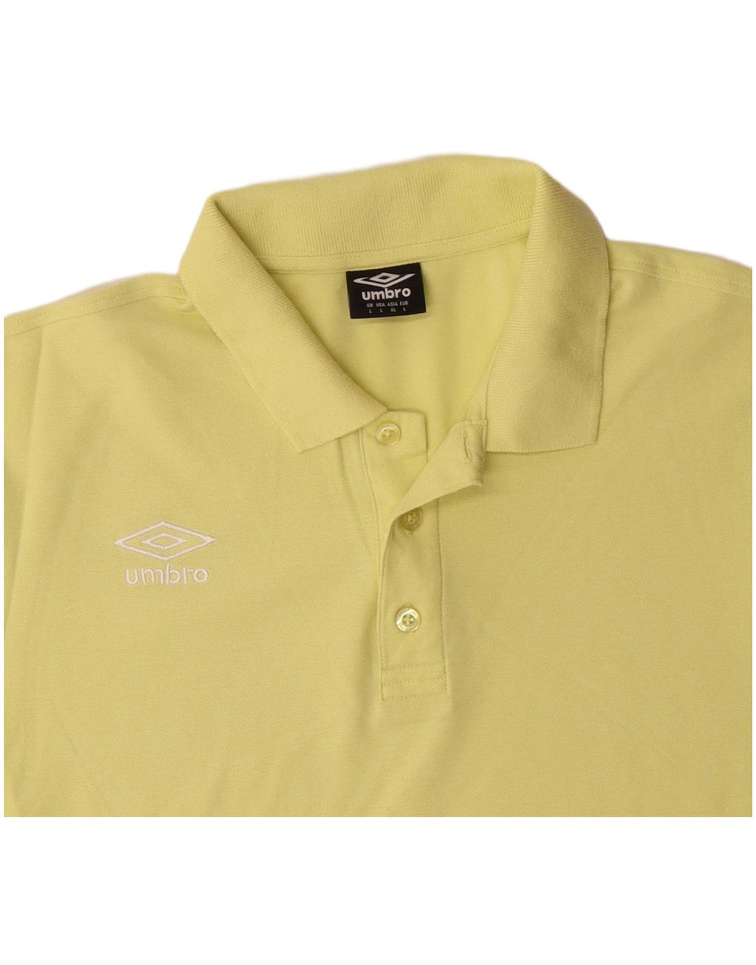 UMBRO Polo Hombre Grande Amarillo Algodón