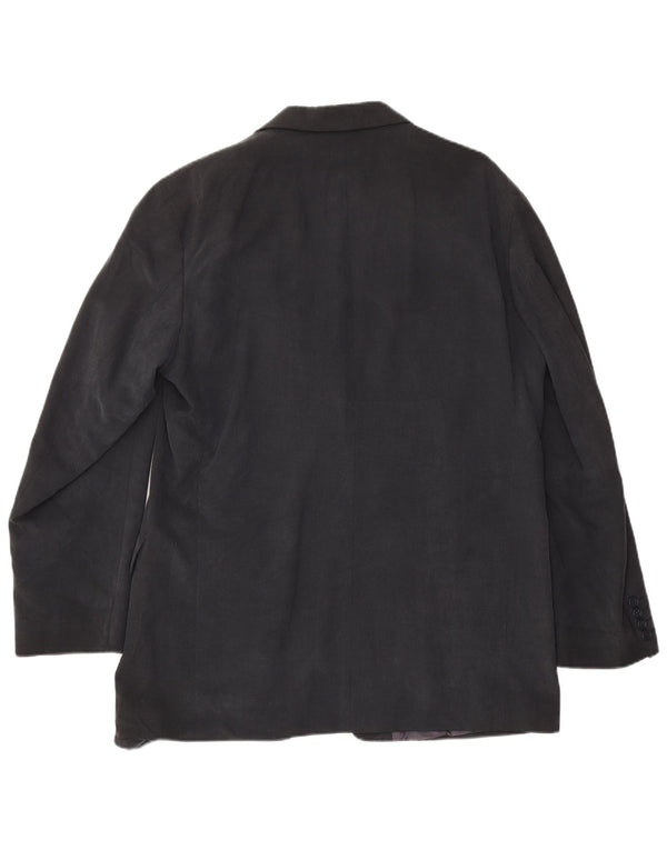 Marks & Spencer Chaqueta tipo blazer de 3 botones para hombre UK 42 XL Azul marino Lyocell