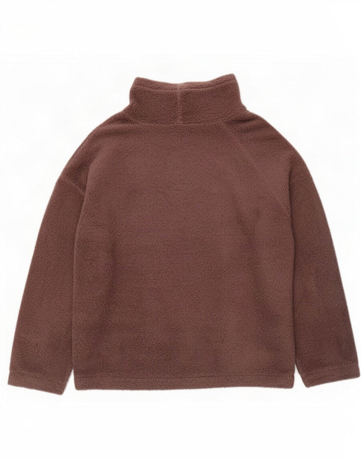 Marks & Spencer Jersey de Forro Polar para Mujer UK 16/18 Grande Marrón Poliéster