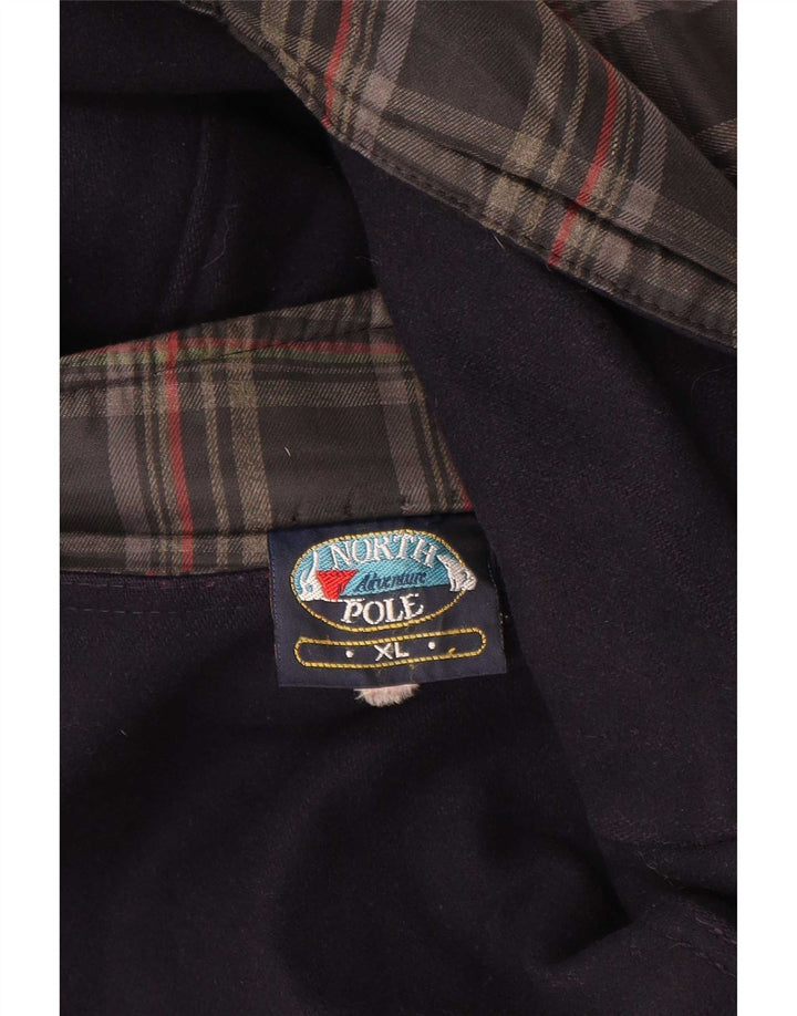 Abrigo reversible para hombre North Pole UK 42 XL Lana azul marino