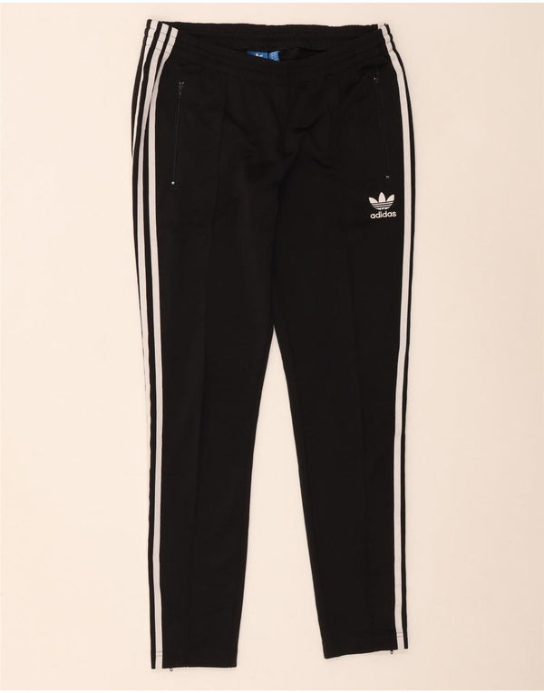 Adidas Pantalones de chándal para mujer UK 44 Mediano Negro Colorblock Poliéster