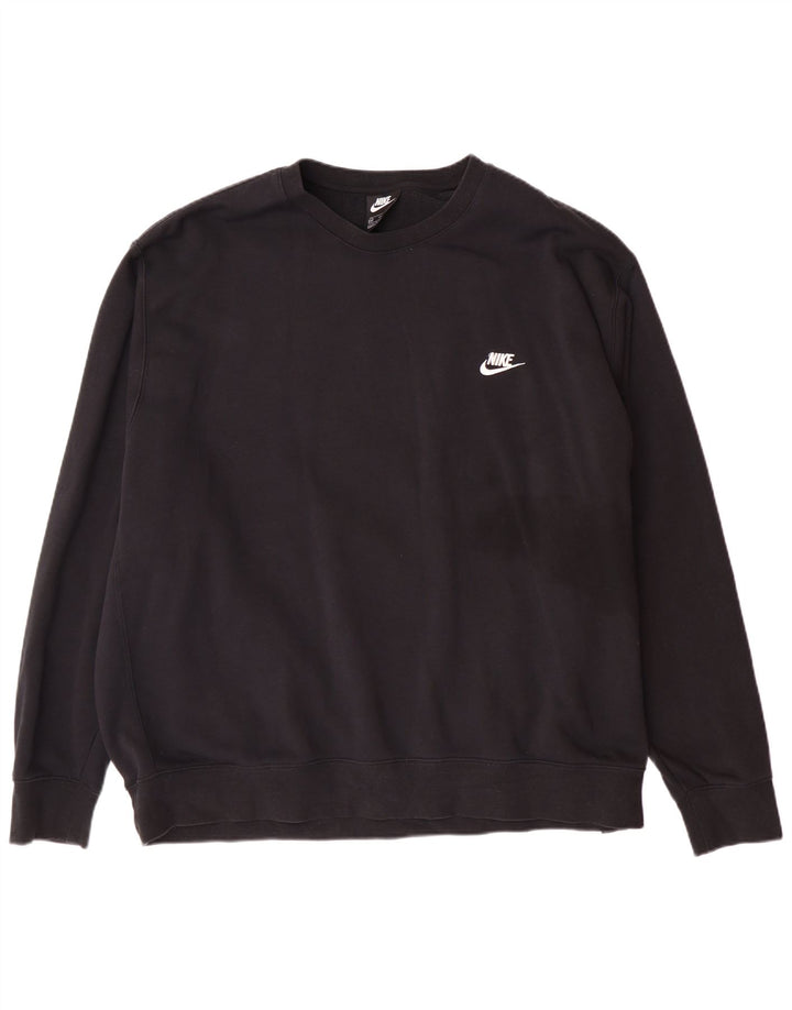 Nike - Sudadera para hombre (3XL, algodón), color negro