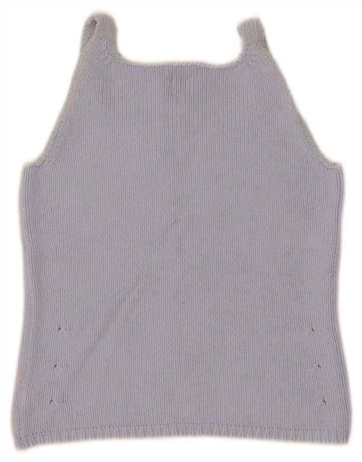 Gap Top corto de punto para mujer UK 8 Small Algodón azul