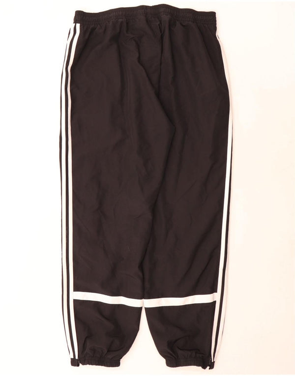 Adidas Hombre Pantalones De Chándal Joggers XL Negro Colorblock Poliéster