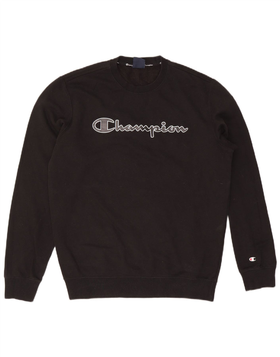 Champion Sudadera Gráfica para Hombre Jersey Grande De Algodón Negro