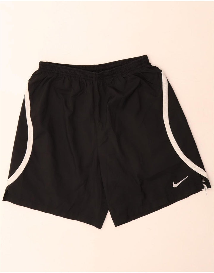 Pantalones cortos deportivos Nike Dri Fit para hombre en color negro mediano