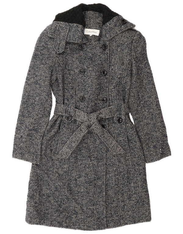 Calvin Klein Gabardina para mujer US 2 XS Lana azul marino