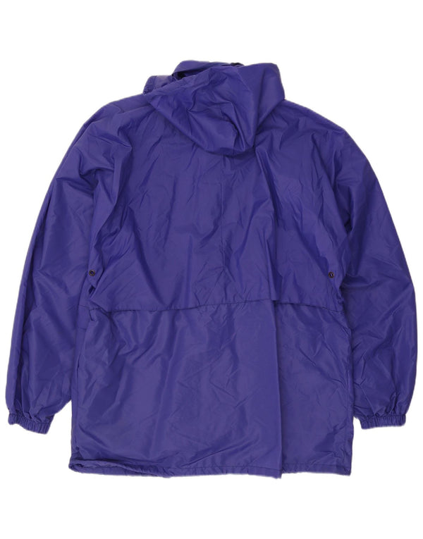 K-Way Chaqueta impermeable con capucha para hombre UK 42 XL Azul