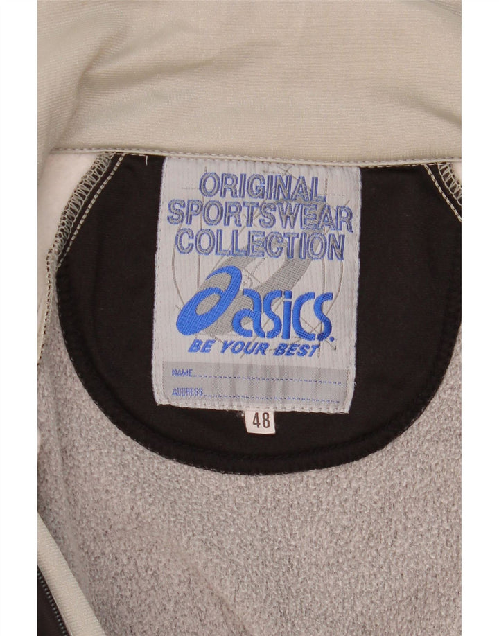 Asics Chaqueta superior de chándal con gráfico para hombre IT 48 Medium Black Colourblock