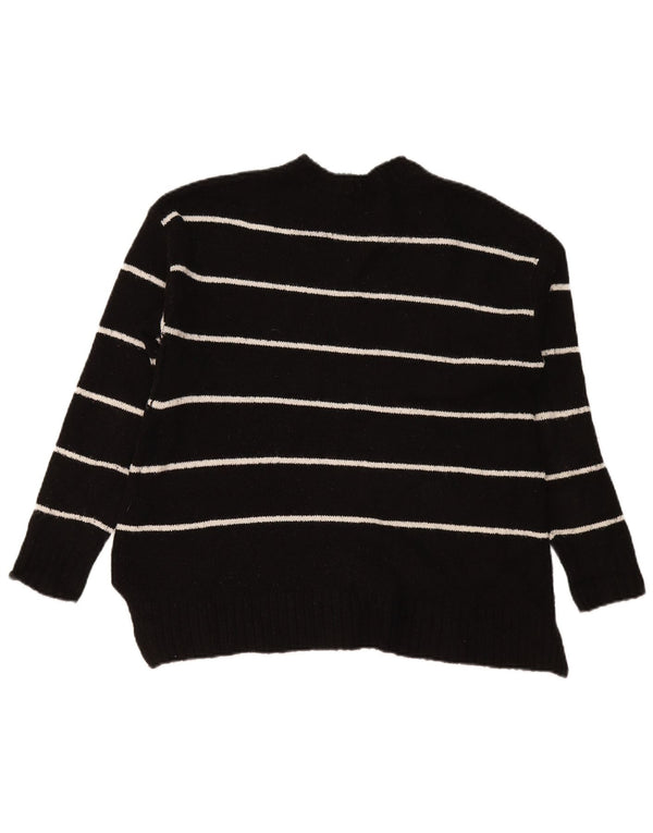 Marks & Spencer Suéter tipo jersey con cuello barco para mujer UK 40 Mediano Rayas negras