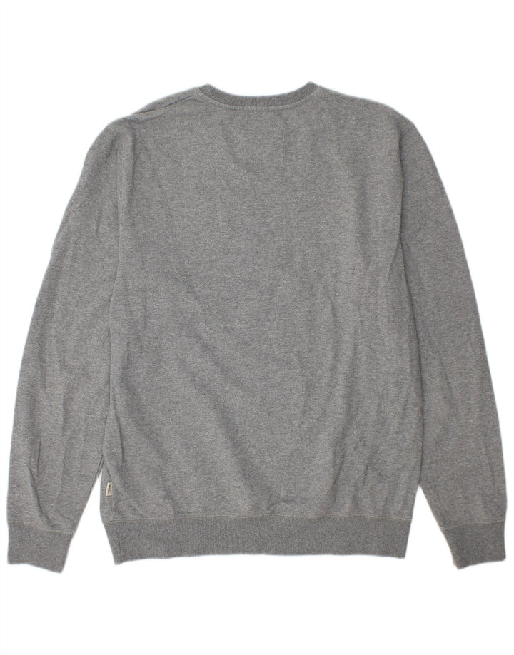 Vans Hombre Sudadera con gráfico tipo jersey de algodón moteado en gris medio