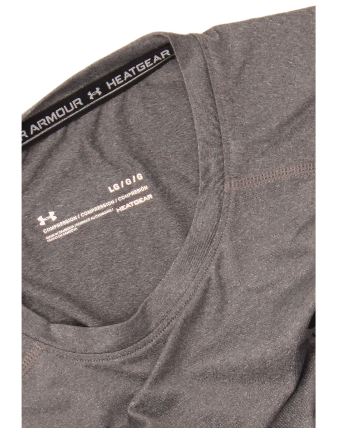Under Armour Camiseta sin mangas Heat Gear para hombre, talla grande, gris