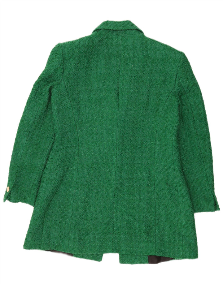 Zara Chaqueta Blazer De 1 Botón Para Mujer Reino Unido 46 Acrílico Verde Grande