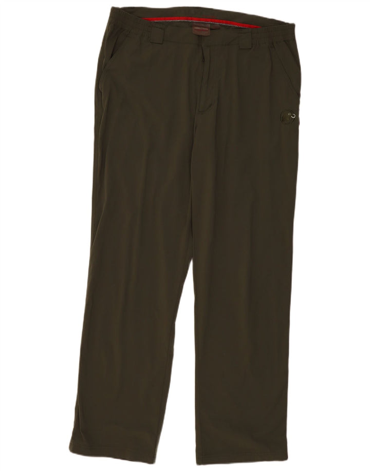 MAMMUT Pantalones rectos de senderismo para hombre IT 54 2XL W36 L32 Caqui Nylon