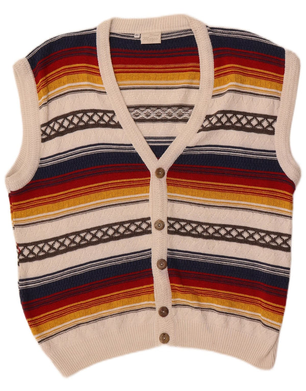 San Marco Cárdigan para Hombre IT 50 Medium Multicolor Rayas