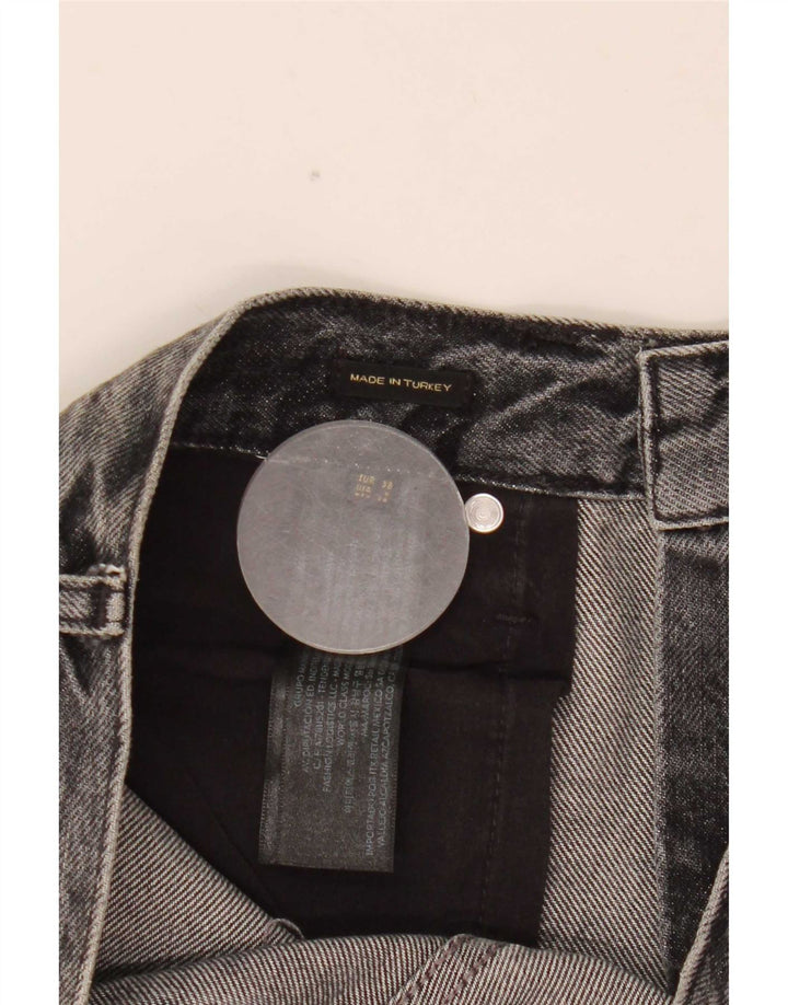 Massimo Dutti Jeans Sueltos Mujer EU 38 Small W28 L30 Gris Algodón