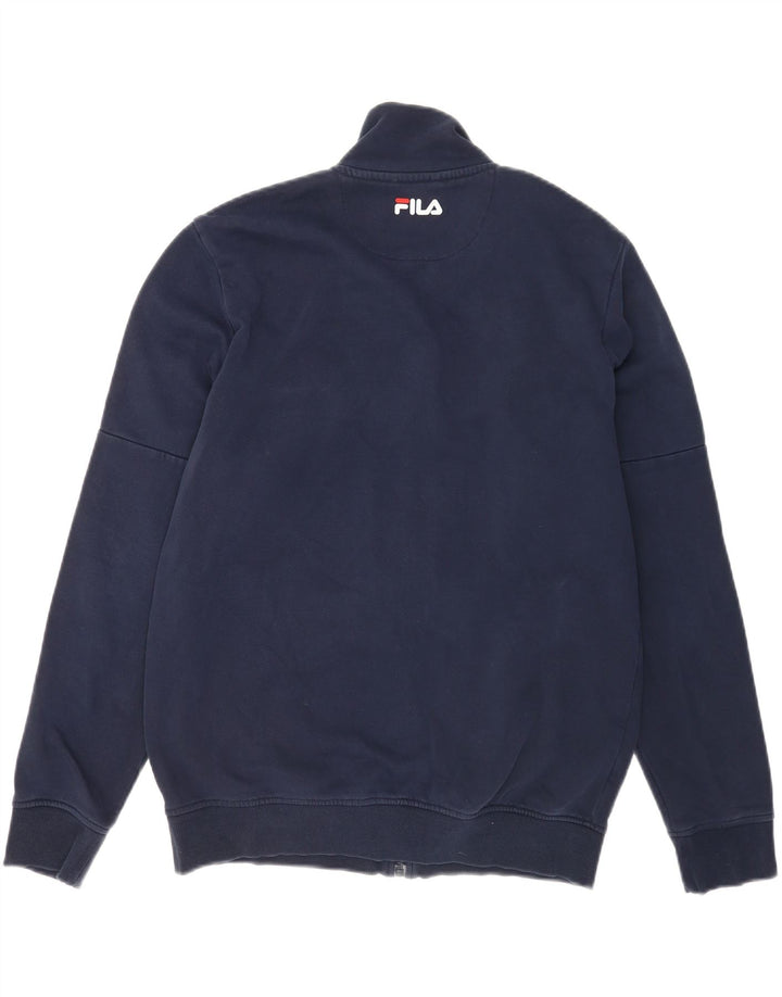 Fila Mens Chándal Top Chaqueta Grande Azul Marino Rayas