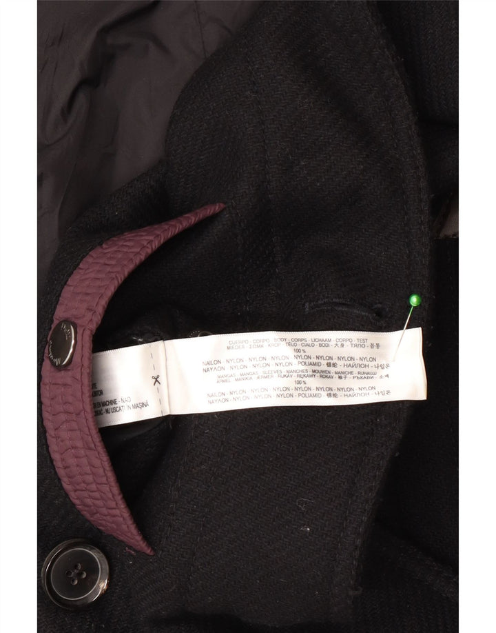 Massimo Dutti Chaquetón Hombre UK 40 Large Nylon Negro