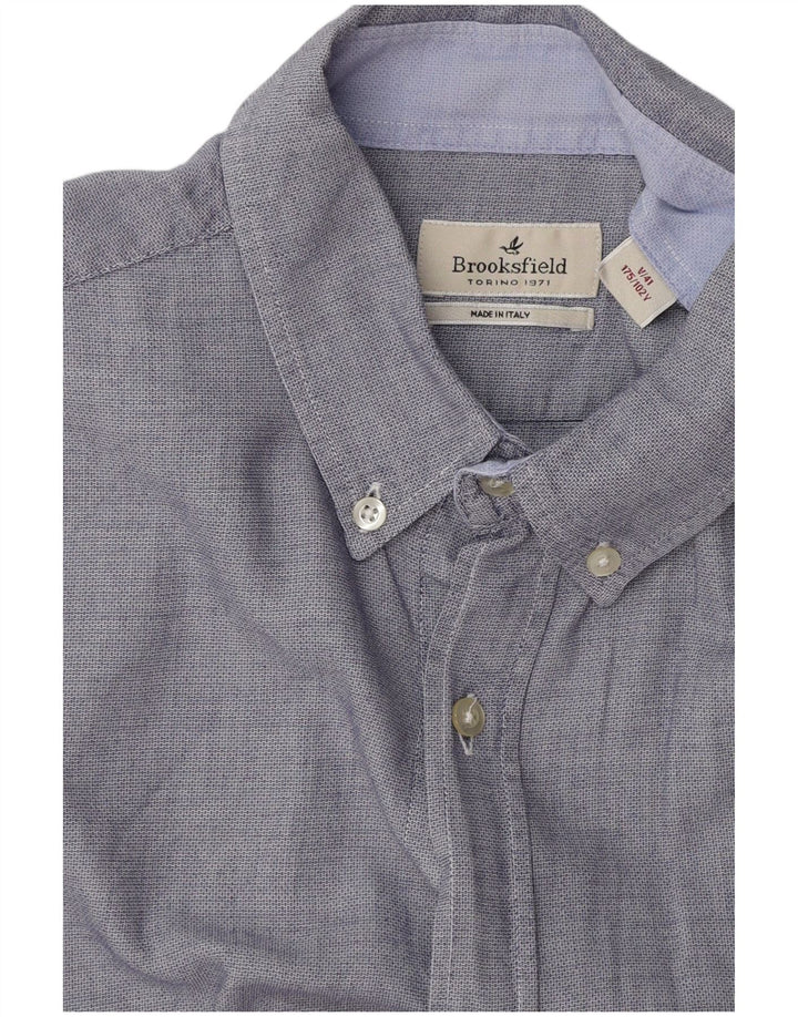 Camisa Brooksfield para hombre talla 41 azul grande