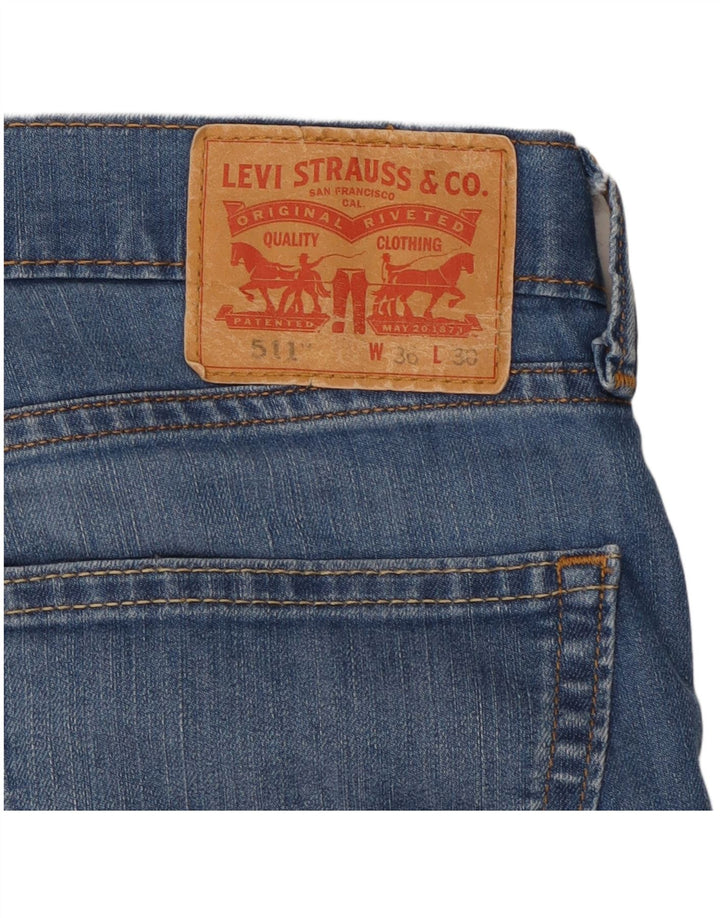 Levi's Hombre 511 Slim Jeans W30 L30 Algodón Azul