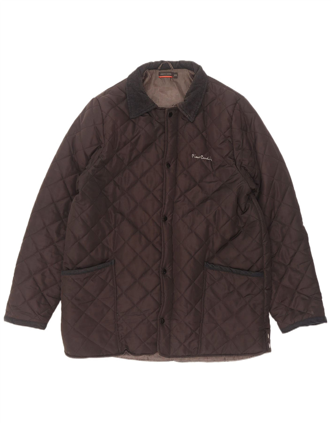 Pierre Cardin Chaqueta acolchada para hombre UK 44 2XL Marrón Poliéster