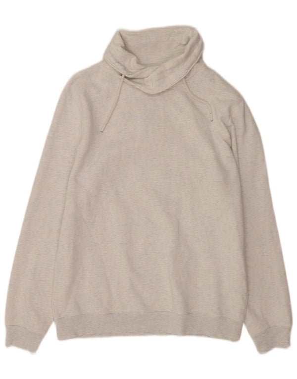 Jules Mens Slim Fit Sweatshirt Jumper Large Grey Flecked Cotton