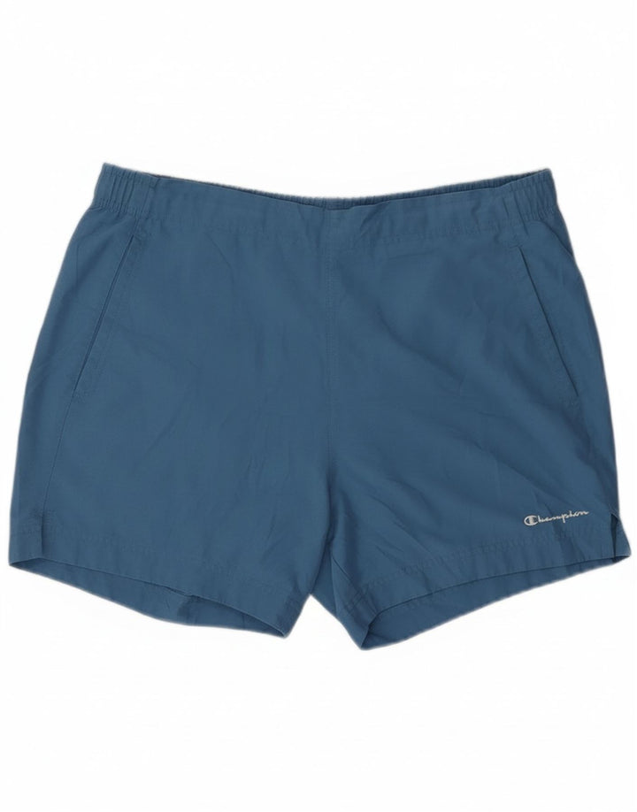 Champion Bañador Corto Hombre Poliéster Azul Grande