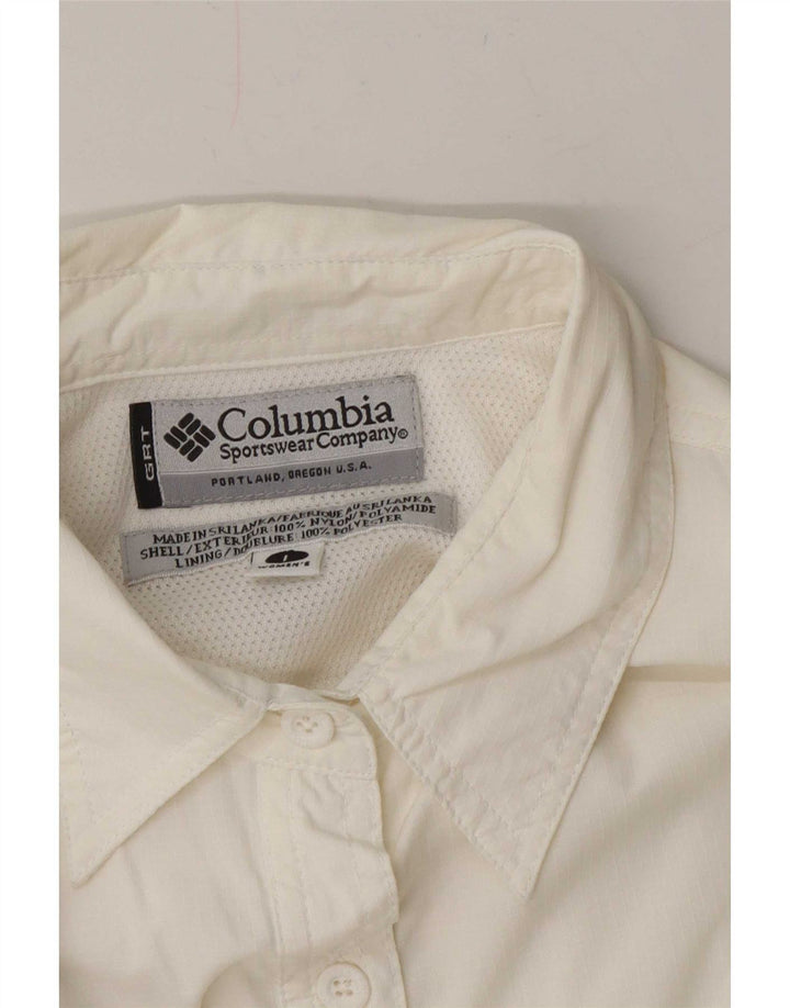 Camisa Columbia para mujer UK 46 Large White Nylon