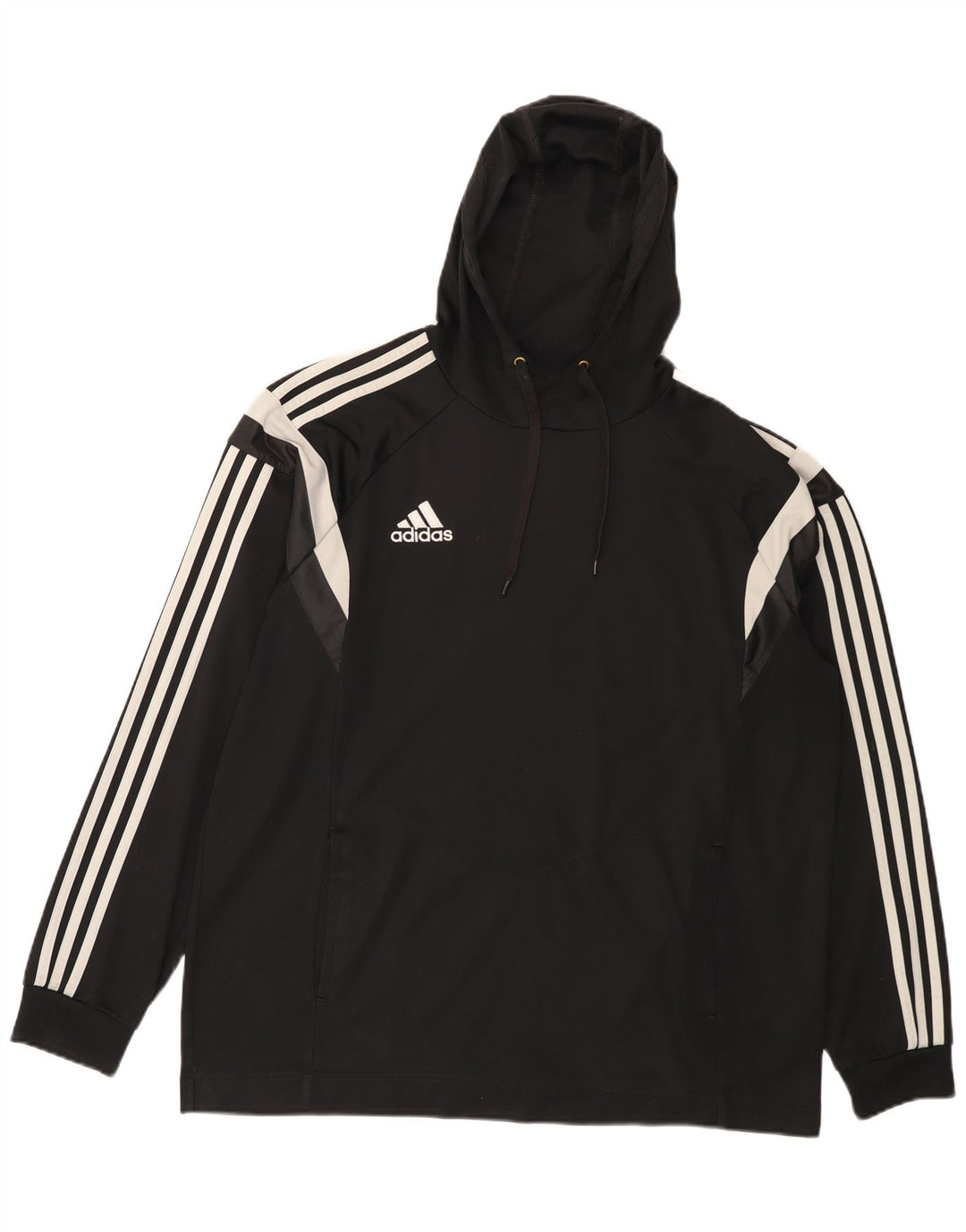 Adidas Hombre Sudadera con capucha Jumper XL Negro Colorblock Poliéster