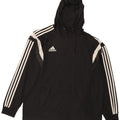 Adidas Hombre Sudadera con capucha Jumper XL Negro Colorblock Poliéster