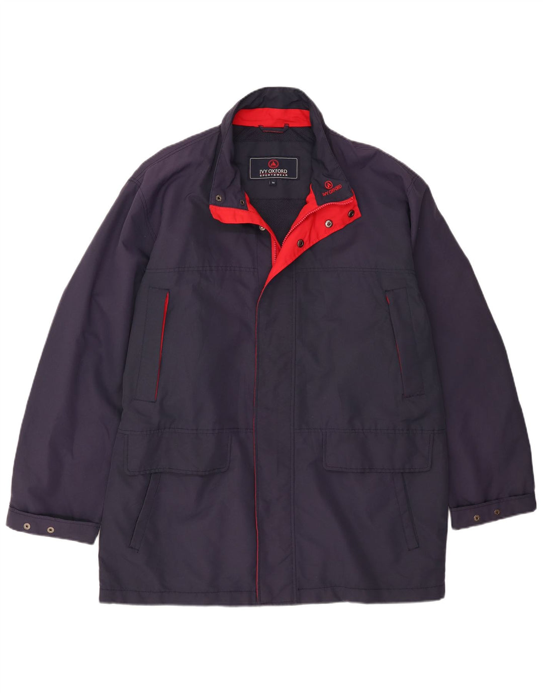 Ivy Oxford Chaqueta impermeable para hombre IT 54 2XL Azul marino Poliéster