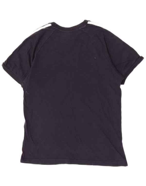 Adidas Camiseta Regular De Manga Corta Para Hombre Top Medium Azul Marino Algodón