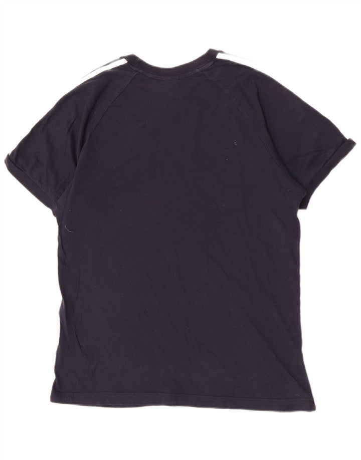 Adidas Camiseta Regular De Manga Corta Para Hombre Top Medium Azul Marino Algodón