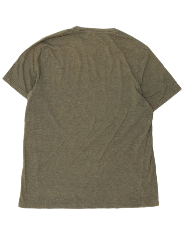 Camiseta estampada para hombre de Mountain Warehouse Top grande de algodón verde