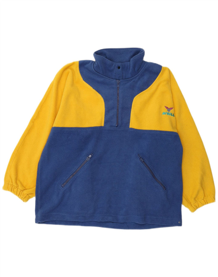 KENNINGTON Hombre Jersey De Polar Con Cremallera Y Cuello XL Poliéster Color Block Azul