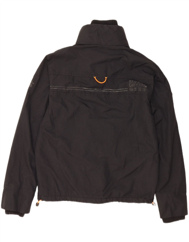 SUPERDRY Chaqueta cortavientos para hombre UK 40 Large Black Nylon