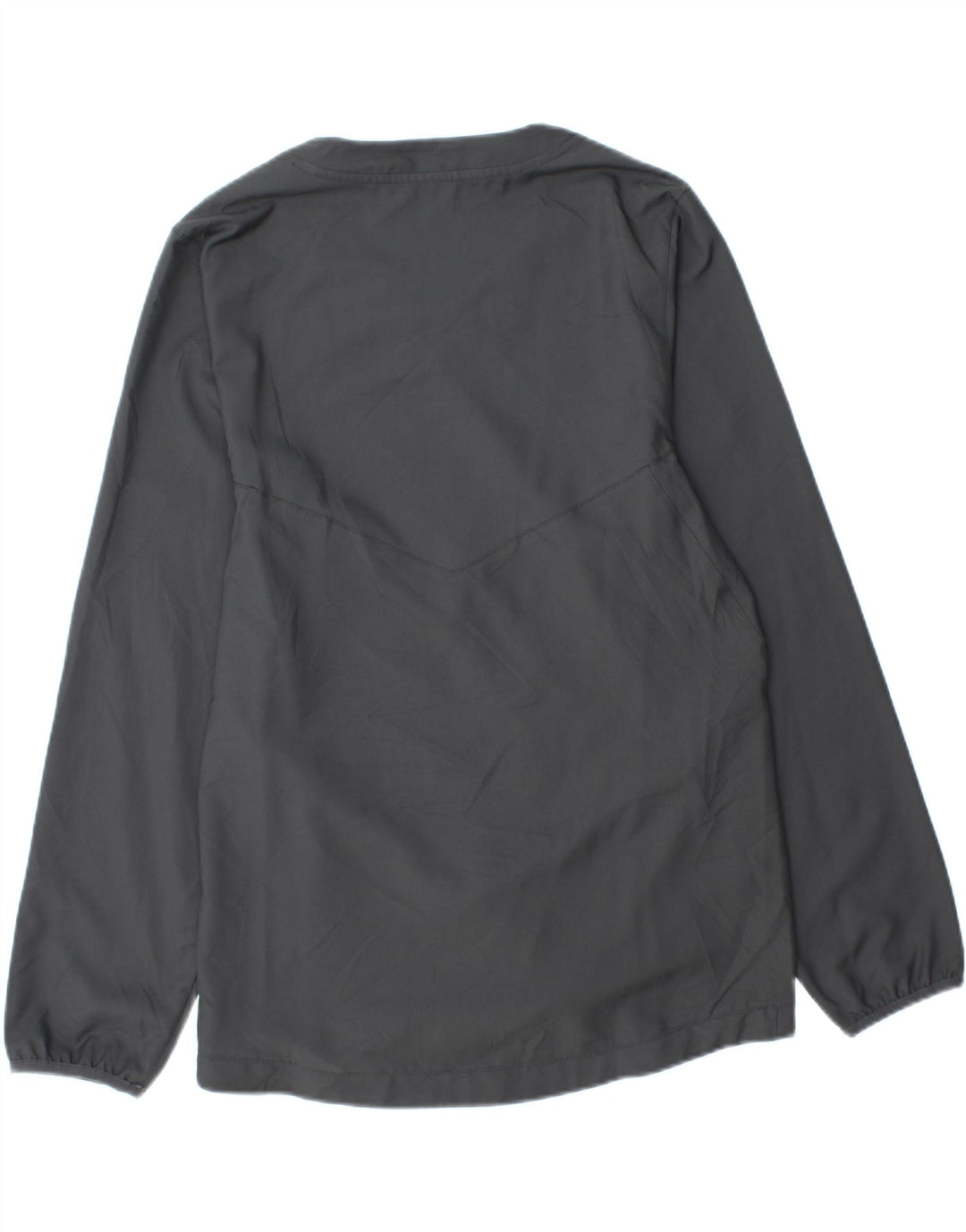 Nike - Camiseta de béisbol para hombre, manga larga, poliéster gris pequeño