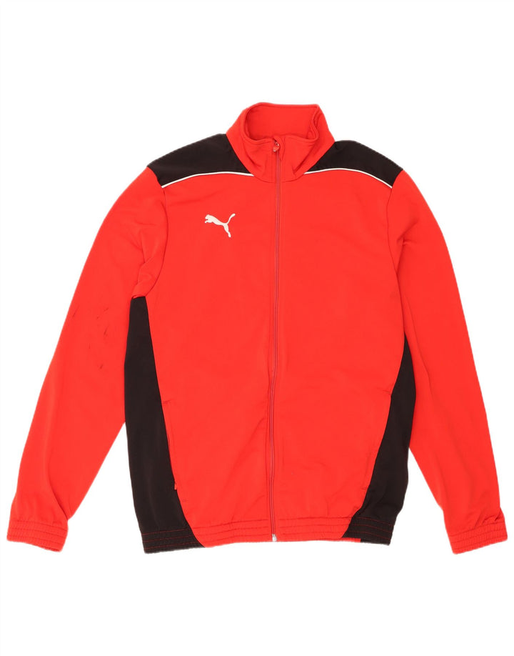 Puma Chaqueta De Chándal Con Gráfico Y Color Block En Rojo Medio Para Hombre