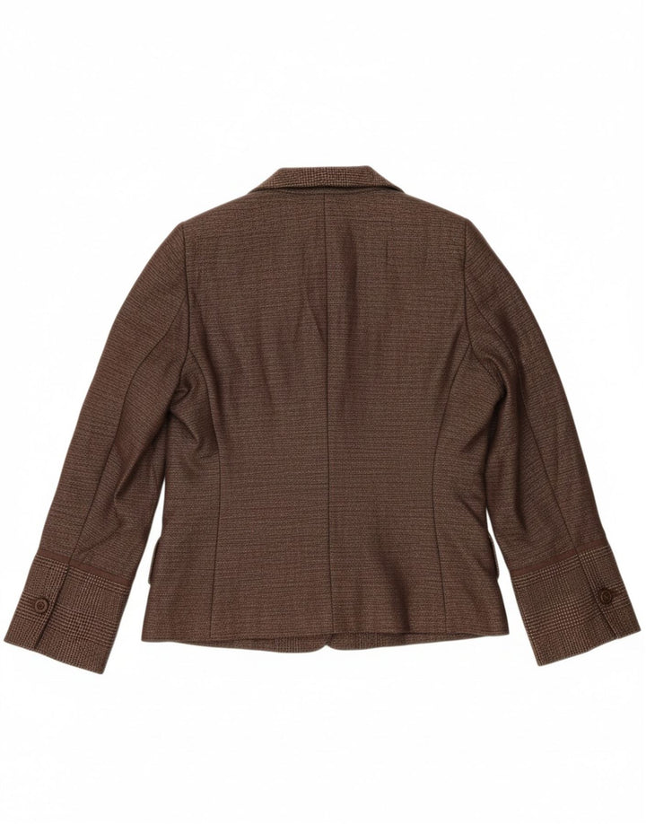 ANTONIO D'ERRICO Womens 2 Button Blazer Jacket UK 16 Large Brown Vintage Antonio D'errico and Second-Hand Antonio D'errico from Messina Hembry 