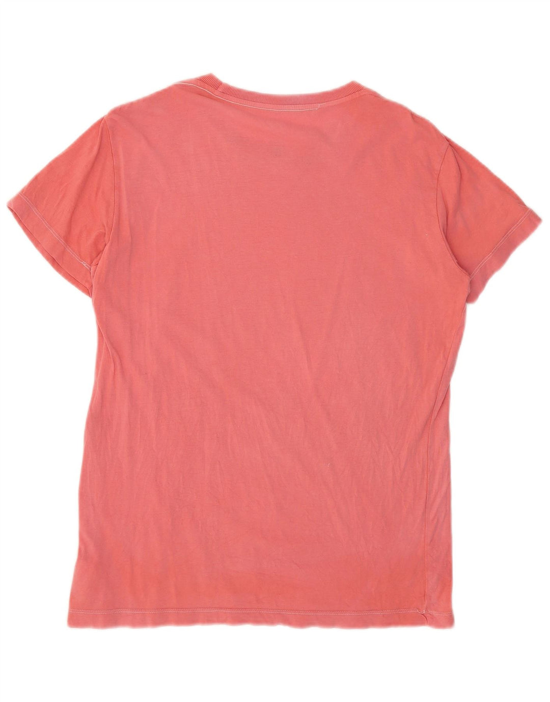 Diesel Hombre Camiseta Gráfica Top Algodón Rosa Medio