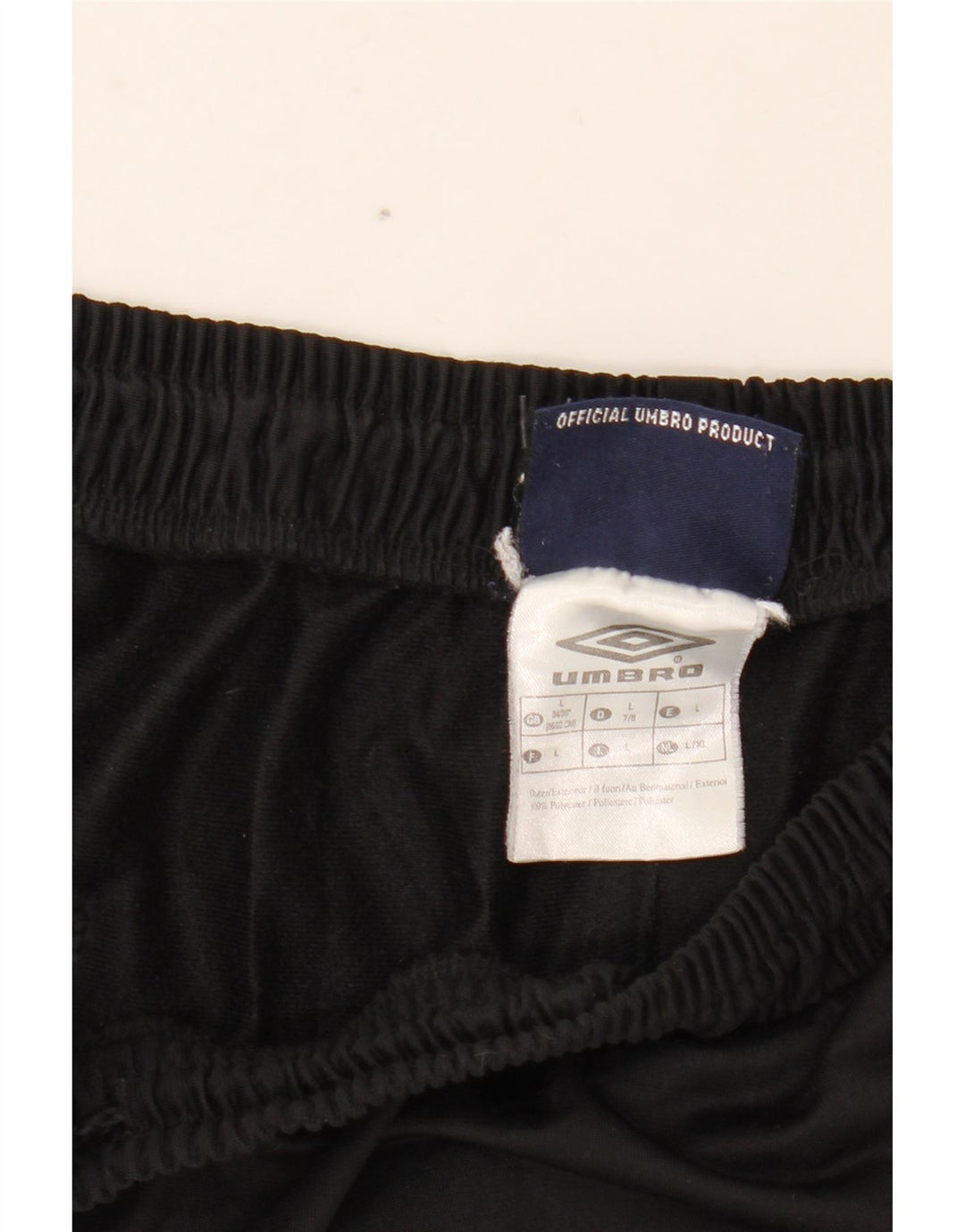 UMBRO Pantalones de chándal para hombre, talla grande, negro
