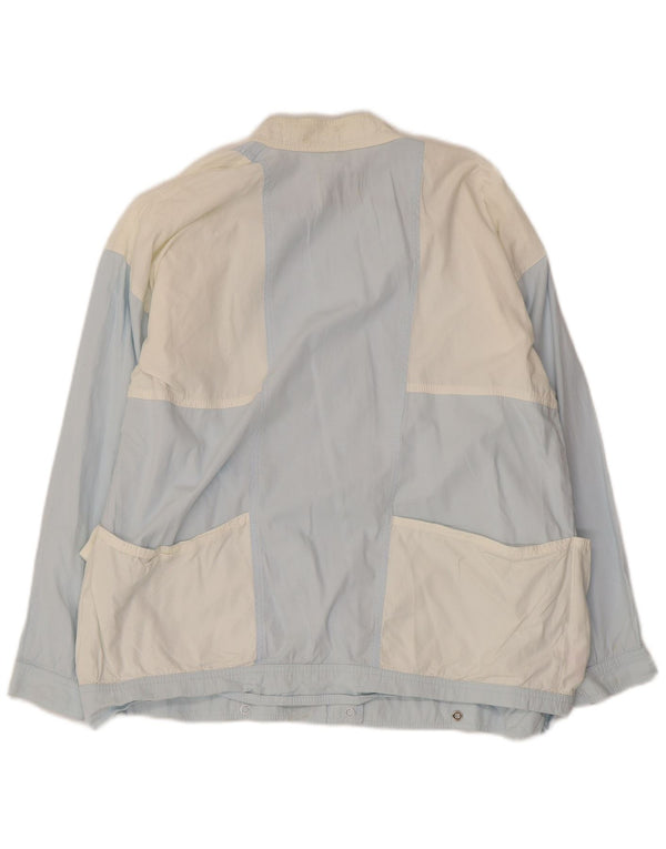 PENNY BLACK Chaqueta utilitaria para mujer UK 40 Grande Azul Colorblock Algodón