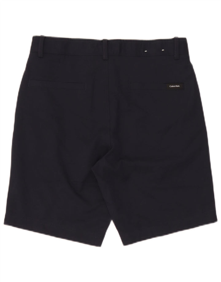 Pantalones cortos casuales para hombre Calvin Klein W30 Poliéster azul marino mediano