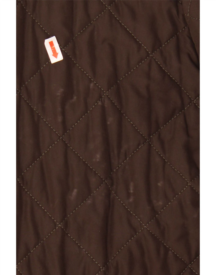 BARBOUR Chaqueta acolchada para hombre UK 40 Large Marrón Poliéster