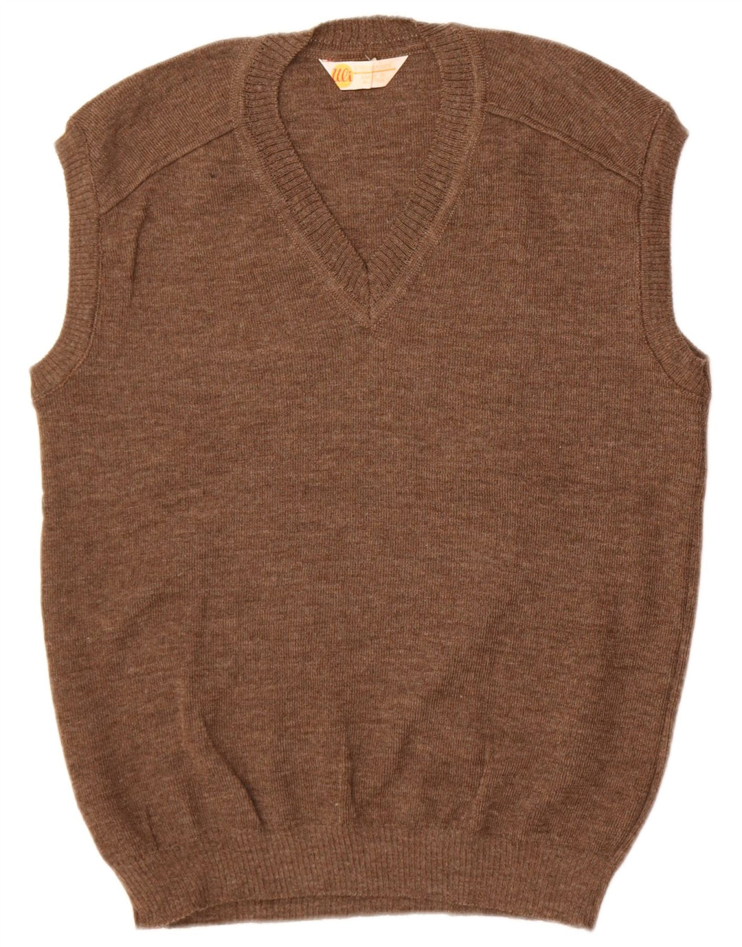 Strickmoden Chaleco para hombre Camiseta sin mangas EU 54 XL Lana marrón